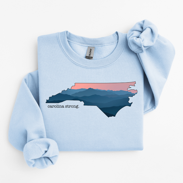 Carolina Strong - Sunset Sweatshirt (Large Front Print)