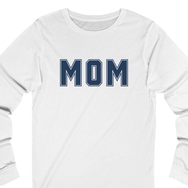 Mom Collegiate Long Sleeve Tee