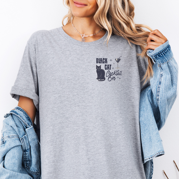 Black Cat Cocktail Bar Short Sleeve Tee