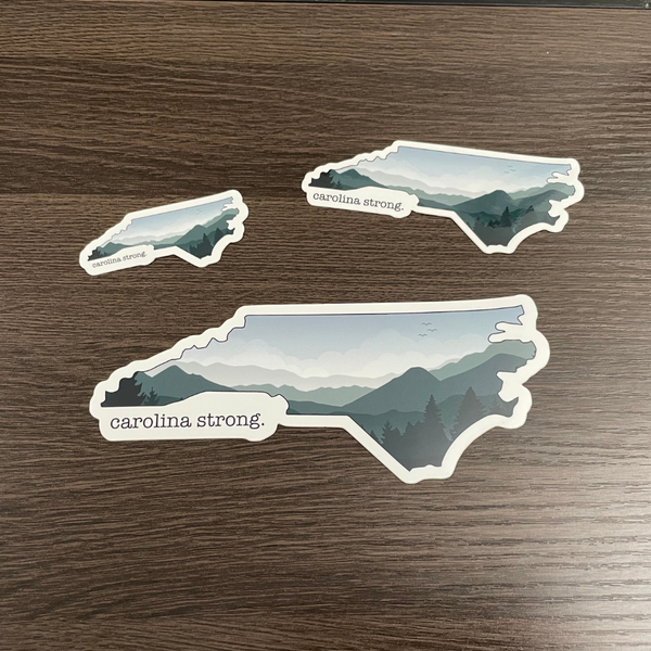 NEW - Carolina Strong - Waterproof Forest Stickers