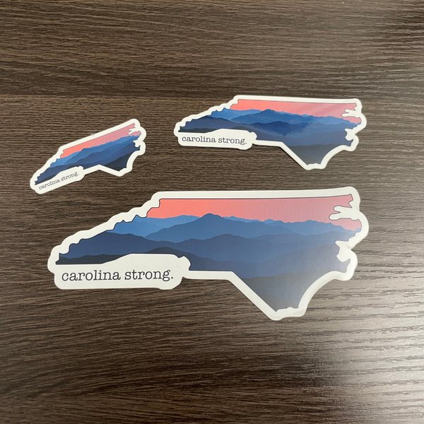 NEW - Carolina Strong - Waterproof Sunset Stickers