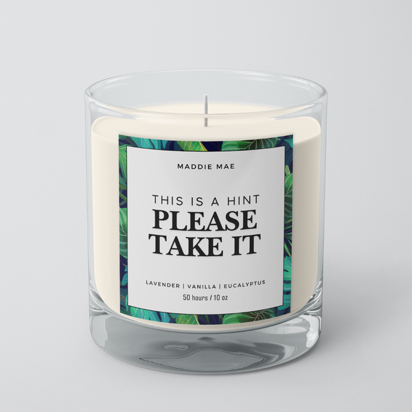 Take The Hint Candle