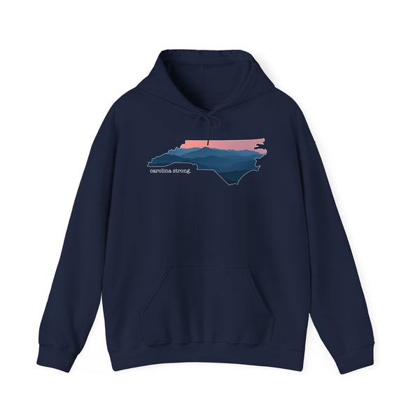 Carolina Strong - Sunset Hoodie (Large Front Print)